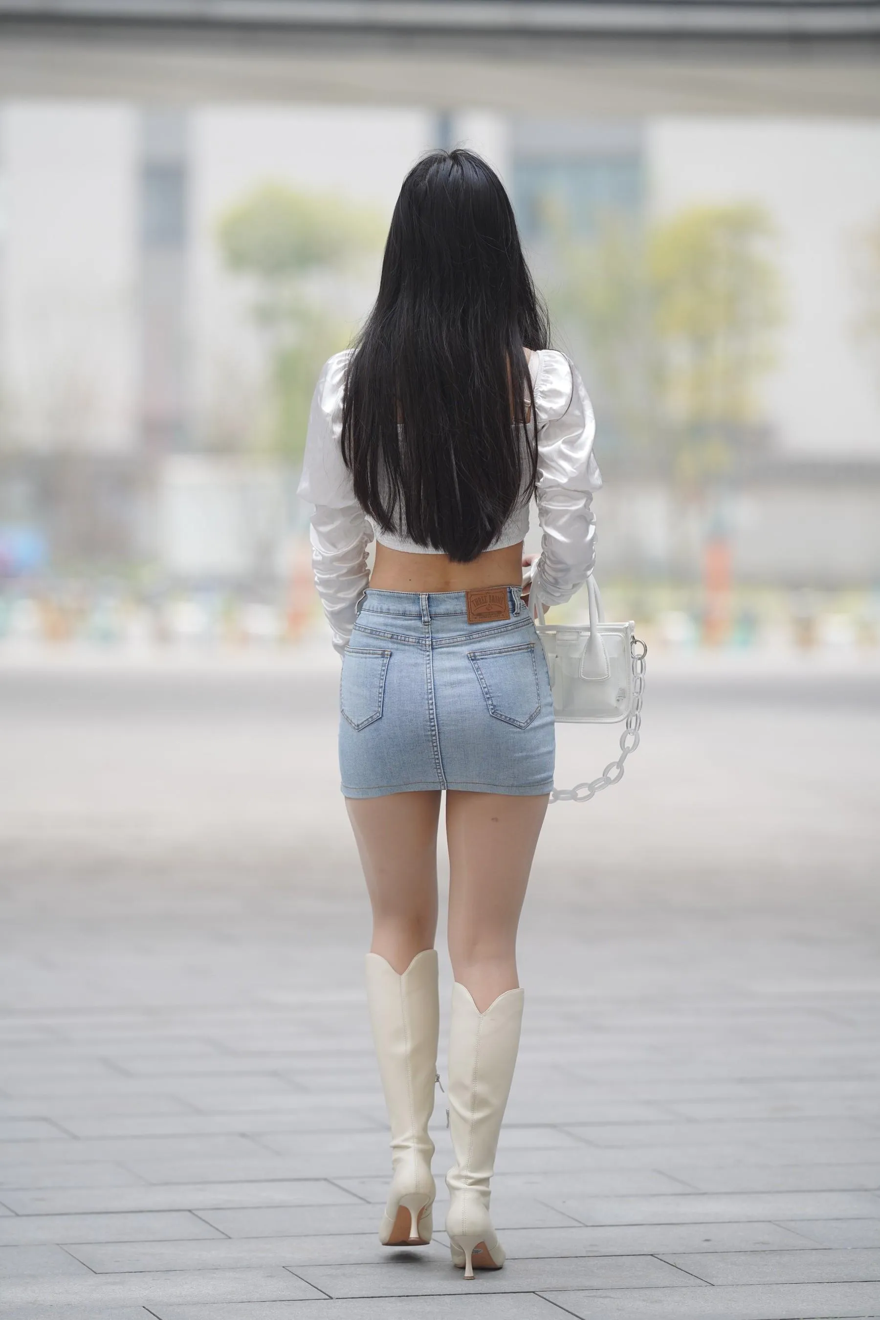 魔镜街拍 NO.170 凯恩街拍摄影-牛仔裙小姐姐 [304P]插图9